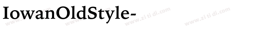 IowanOldStyle字体转换
