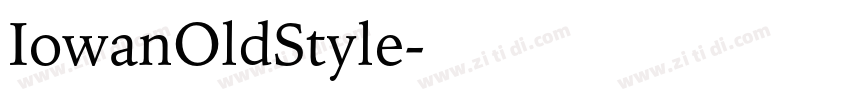 IowanOldStyle字体转换