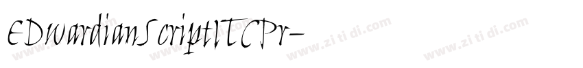 EDwardianScriptITCPr字体转换
