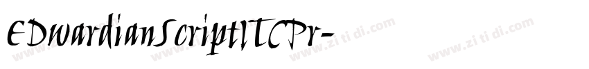 EDwardianScriptITCPr字体转换