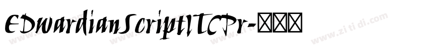 EDwardianScriptITCPr字体转换