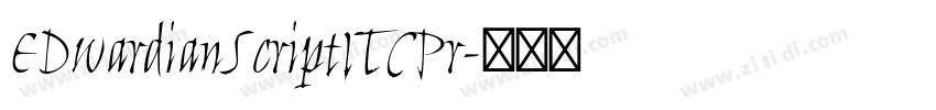EDwardianScriptITCPr字体转换