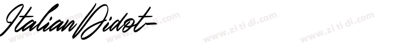 ItalianDidot字体转换