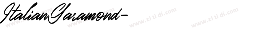 ItalianGaramond字体转换