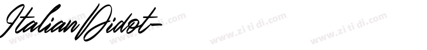 ItalianDidot字体转换