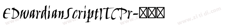 EDwardianScriptITCPr字体转换