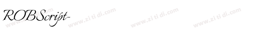 ROBScript字体转换