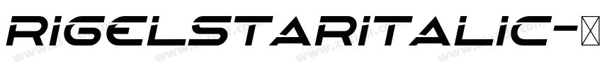 RigelstarItalic字体转换