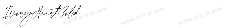 IvoryHeartSolid字体转换