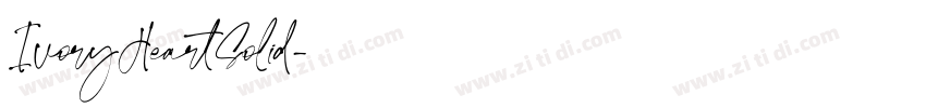 IvoryHeartSolid字体转换