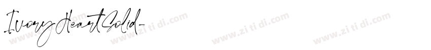IvoryHeartSolid字体转换