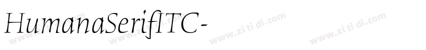 HumanaSerifITC字体转换