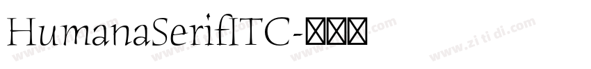 HumanaSerifITC字体转换