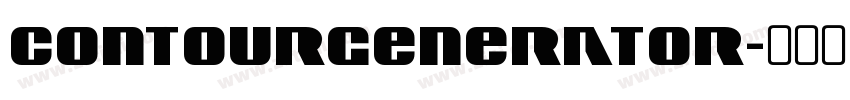 ContourGenerator字体转换
