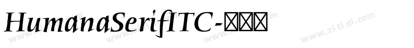 HumanaSerifITC字体转换