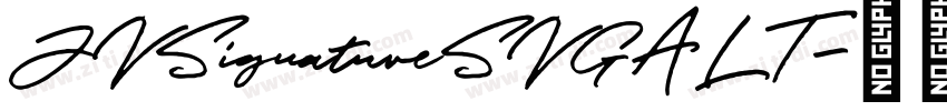 JVSignatureSVGALT字体转换