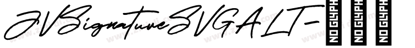 JVSignatureSVGALT字体转换