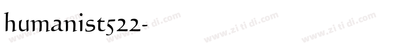 humanist522字体转换