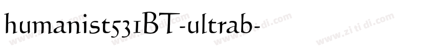 humanist531BT-ultrab字体转换