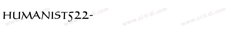 humanist522字体转换