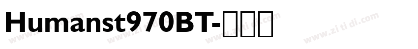 Humanst970BT字体转换