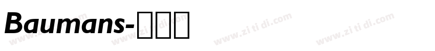 Baumans字体转换