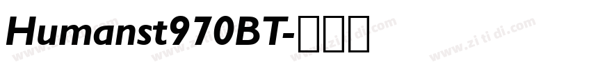 Humanst970BT字体转换