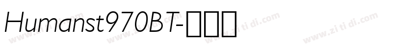 Humanst970BT字体转换