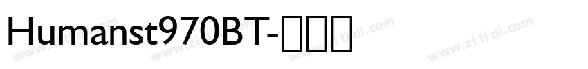 Humanst970BT字体转换