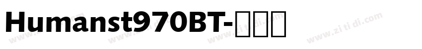 Humanst970BT字体转换