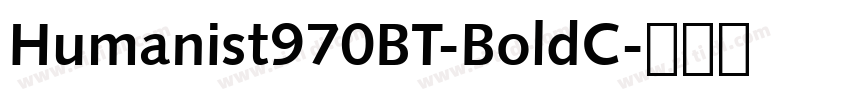 Humanist970BT-BoldC字体转换