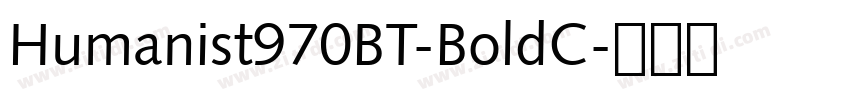 Humanist970BT-BoldC字体转换