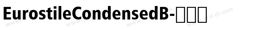 EurostileCondensedB字体转换