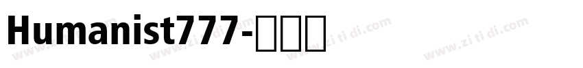 Humanist777字体转换