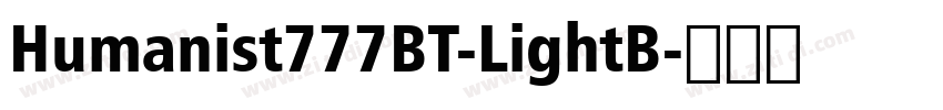 Humanist777BT-LightB字体转换
