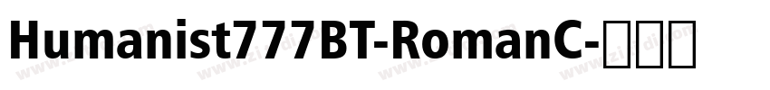 Humanist777BT-RomanC字体转换