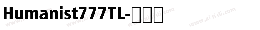 Humanist777TL字体转换