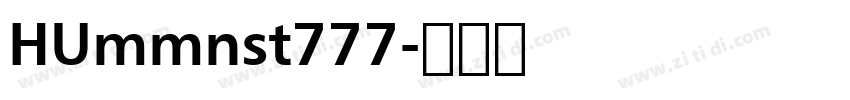 HUmmnst777字体转换