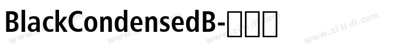 BlackCondensedB字体转换