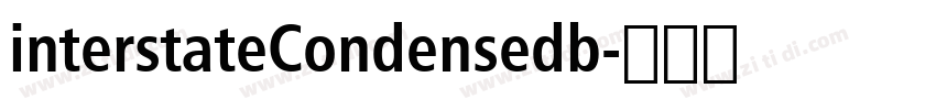 interstateCondensedb字体转换