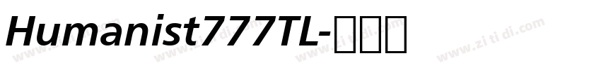 Humanist777TL字体转换