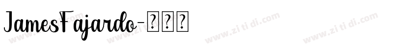 JamesFajardo字体转换