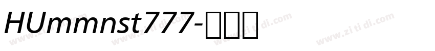 HUmmnst777字体转换