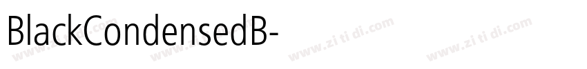 BlackCondensedB字体转换