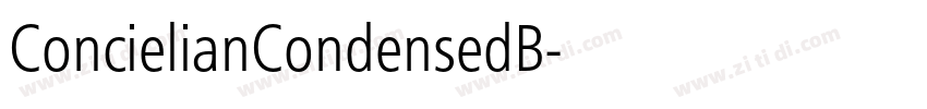 ConcielianCondensedB字体转换