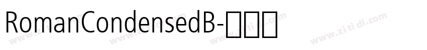 RomanCondensedB字体转换