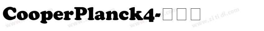 CooperPlanck4字体转换