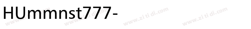 HUmmnst777字体转换