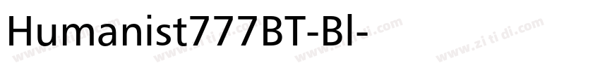 Humanist777BT-Bl字体转换