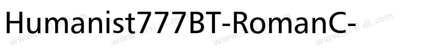 Humanist777BT-RomanC字体转换